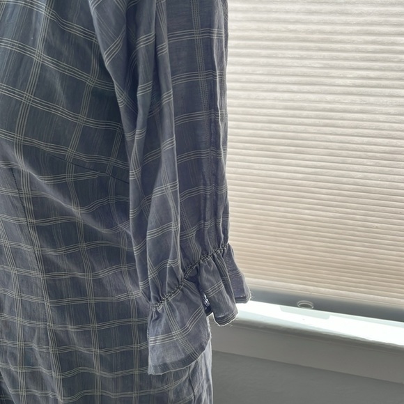 Lovers + Friends Priscilla Blue Plaid Mini Dress size Medium - Picture 5 of 10